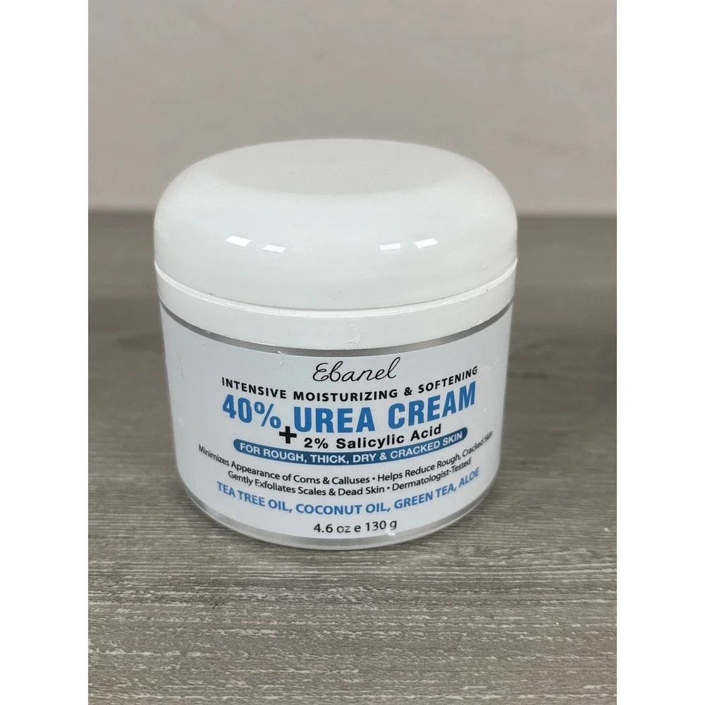 Ebanel 40% Urea Cream 2% Salicylic Acid Foot Cream for Dry Cracked Skin‎ 4.6oz